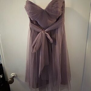 Elegant Purple Strapless Dress Jenny Yoo Collection Size 4 Bridesmaid Cocktail